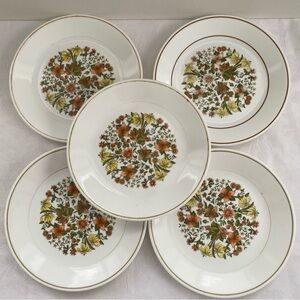 Corelle Indian Summer 5 Lunch Plates 8.5”